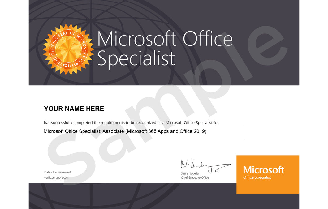 Microsoft Office Specialist (Asso): Office 2019